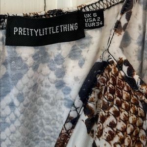 Pretty Little Thing - Snake Skin Maxi Dress